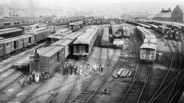 Scranton Yard D.L.&W. During Strike of 1877