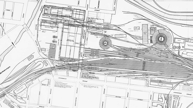 Station Map - Tracks & Structures, The Delaware, Lackawanna & Western R.R.