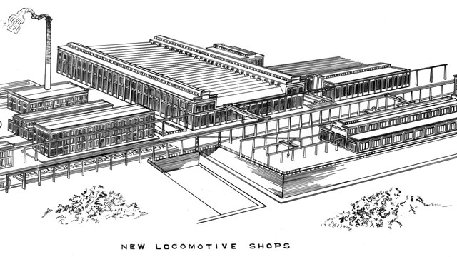 D.L.& W. R.R. Locomotive Shops