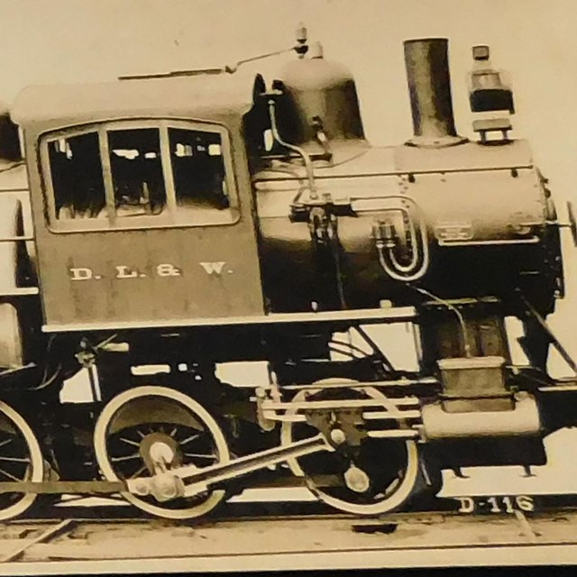 D.L &W. Railroad locomotive number 832