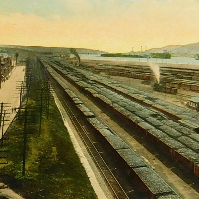 Penn'a Lines Great Freight Yards at Conway, Pennsylvania