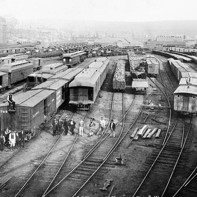 Scranton Yard D.L.&W. During Strike of 1877