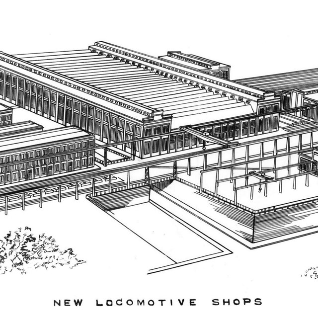 D.L.& W. R.R. Locomotive Shops