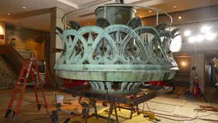 Renovation on Liberty Island