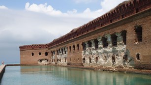 image of historic site showing affects of climate change