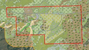 Vegetation and landcover map for El Morro National Historic Monument