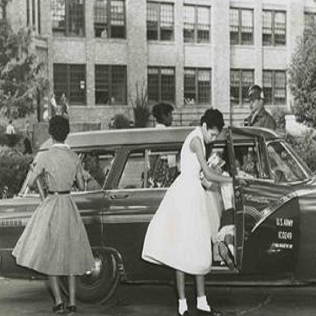 The Little Rock Nine, Little Rock Central High School National Historic Site, 1957.