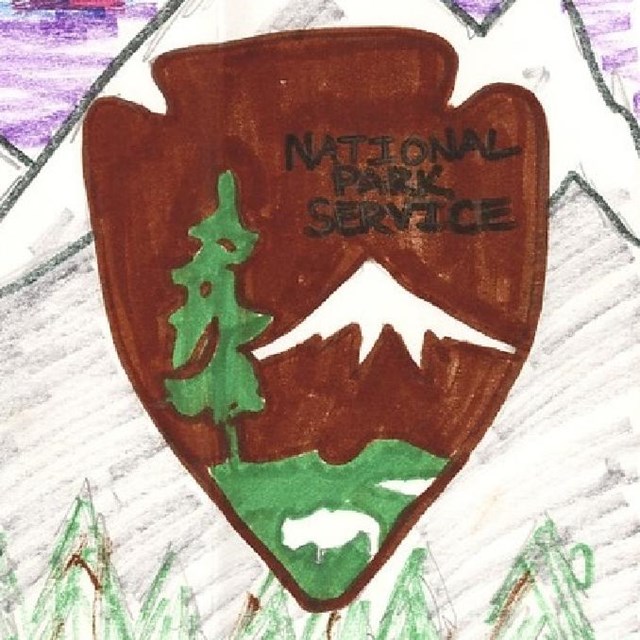 Drawing of NPS logo. 