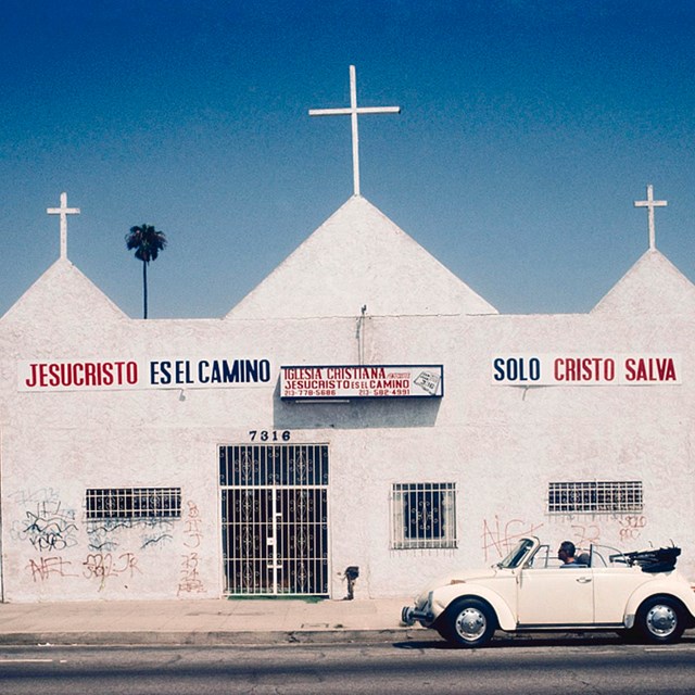 Latino church in Los Angeles by C. Vergara, Library of Congress