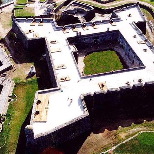 Aerial view of the fort