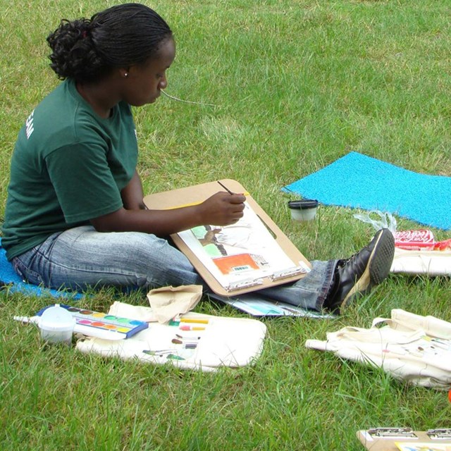 Art in the Park at Weir Farm. NPS photo