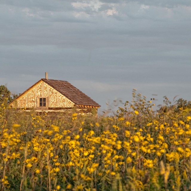 The Palmer Epard Cabin at Homestead. Photo by Mel Mann NPS photo