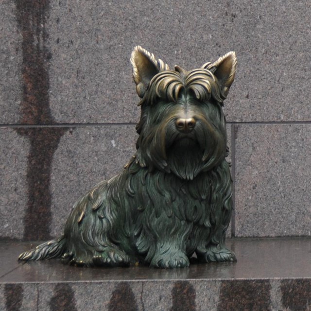 Bring your pup to the park to see their beloved dog Fala—a frequent attendee of White House meetings