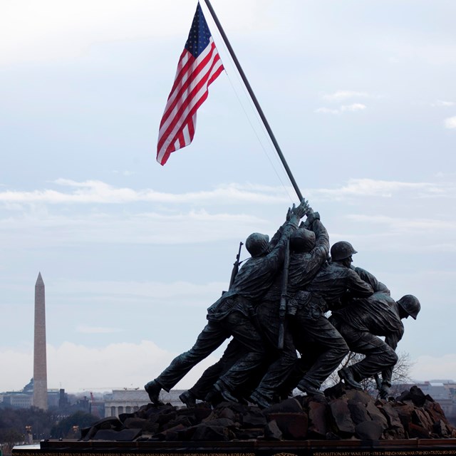 US Marine Corps War Memorial.