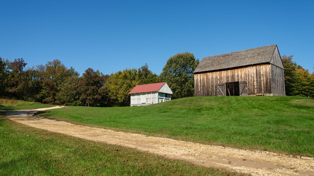 Tobacco Barn and corn crib