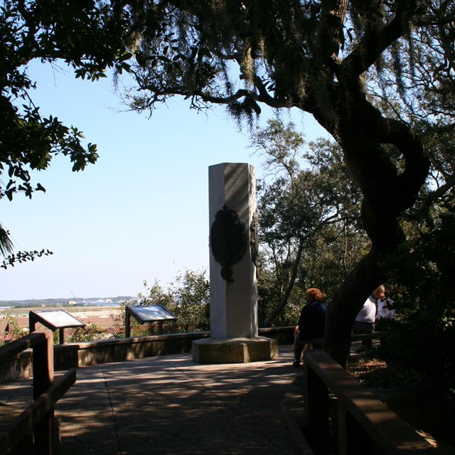 a column in the trees