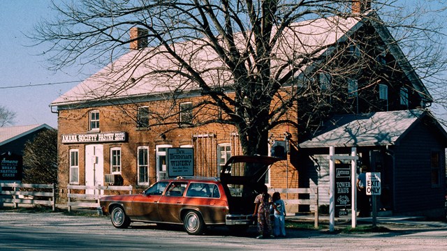 exterior of the amana society bakery