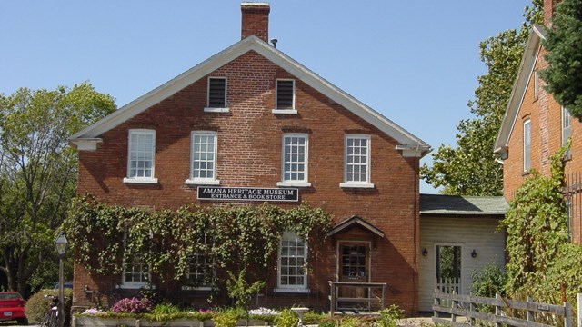 exterior of the museum of amana history