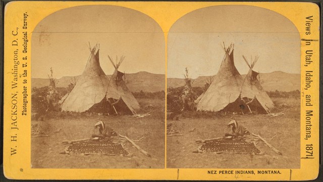 1871 photograph of Nez Perce in Montana