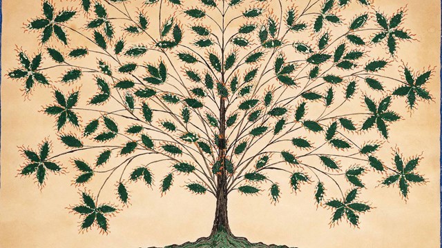 Shaker painting "Tree of Life"