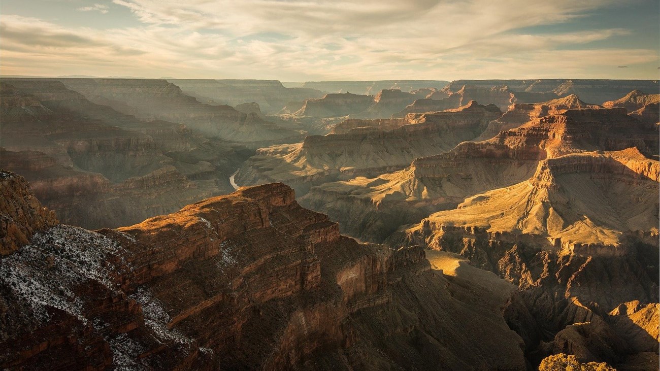 Photo of deep canyons.