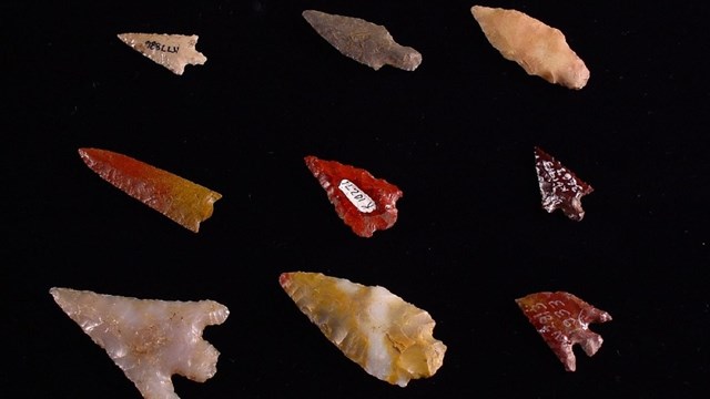 Arrowhead artifacts, NPS photo.