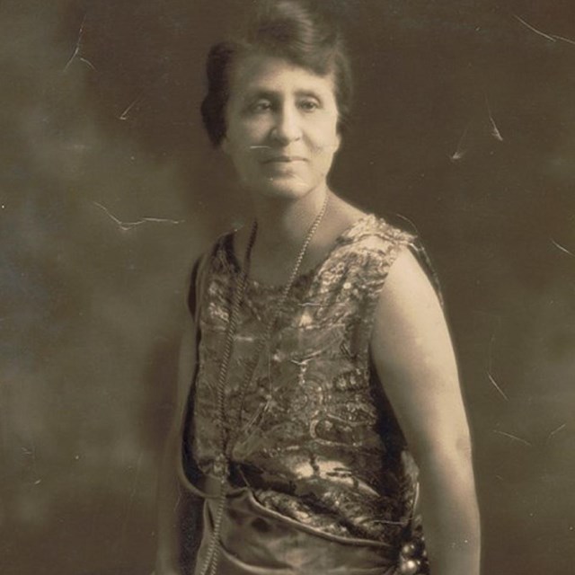 Woman sitting. 