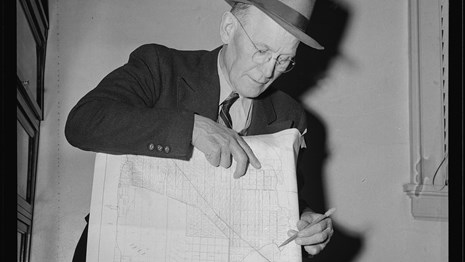 Man holding a map