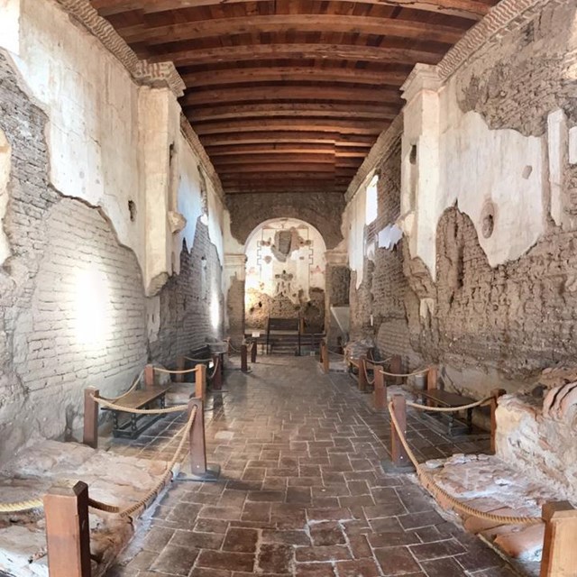 panoramic image of church interior