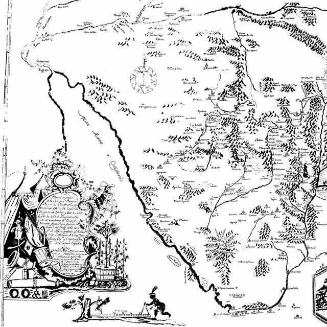 map of missions in southern Arizona region