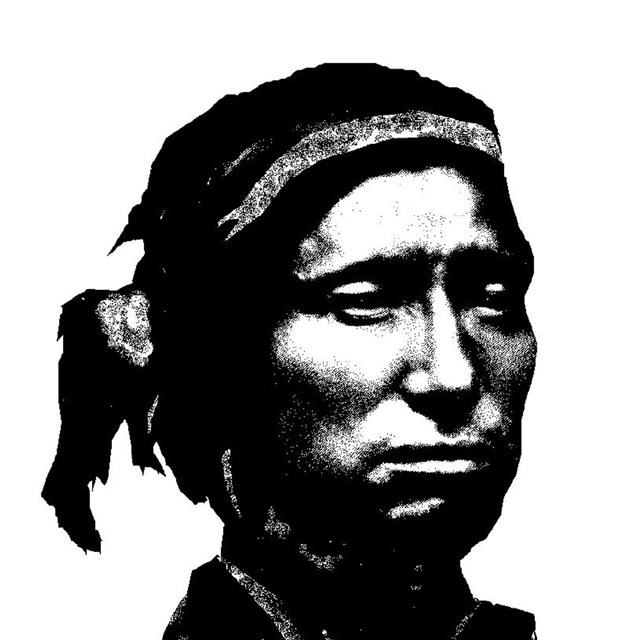 portrait of O'odham man