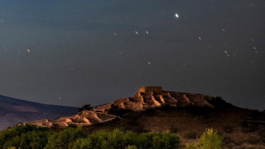 Tuzigoot National Monument under night skies
