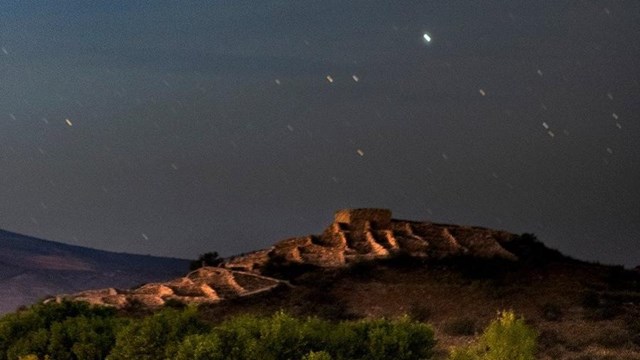 Tuzigoot National Monument under night skies