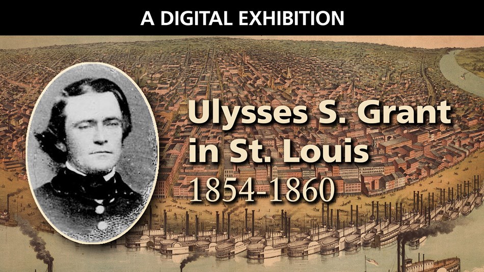 Composite image of Ulysses S. Grant and St. Louis City Riverfront 