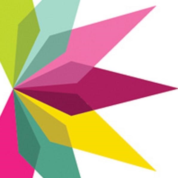 Jefferson National Parks Association with black lettering and multi-colored triangles.