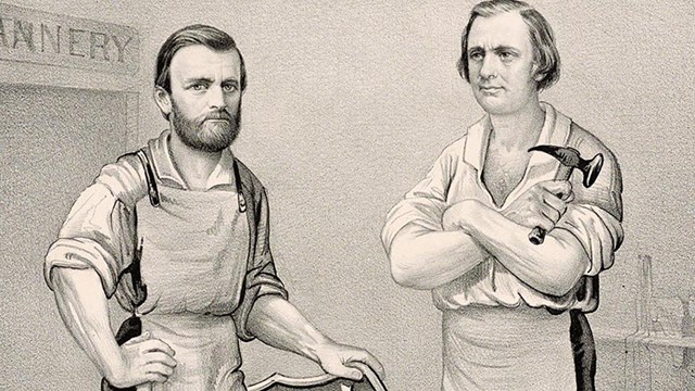 The Working-Man's Banner. For President, Ulysses S. Grant, "The Galena Tanner." For Vice-President,