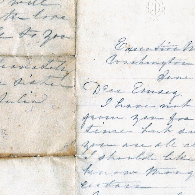 Letter from Julia Dent Grant to Emma Dent Casey