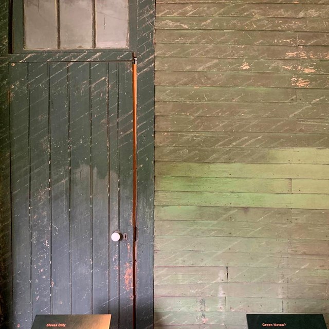 (Mudroom and original exterior paint)