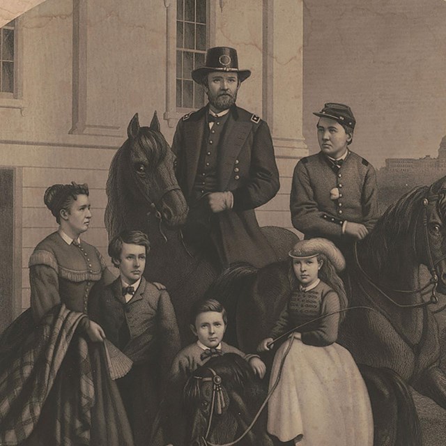 (General Grant & his family)
