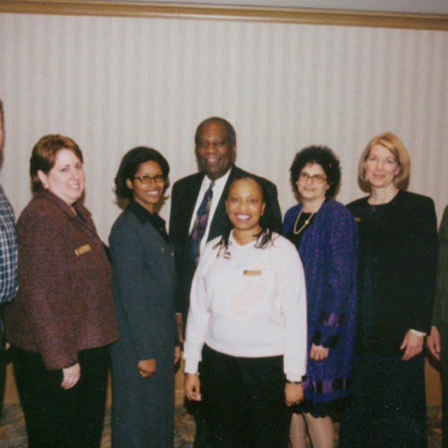 Group photo of Network to Freedom staff and former NPS Director Bob Stanton