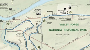 Valley Forge Pennsylvania Map Hike, Bike, And Run - Valley Forge National Historical Park (U.s. National  Park Service)