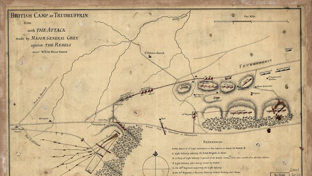 Scan of Battle of Paoli Map