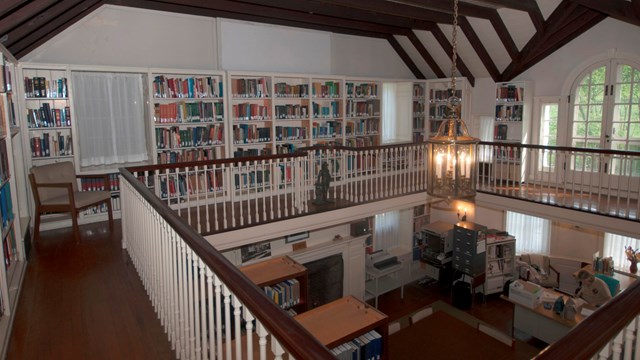 Willcox Memorial Library second floor view