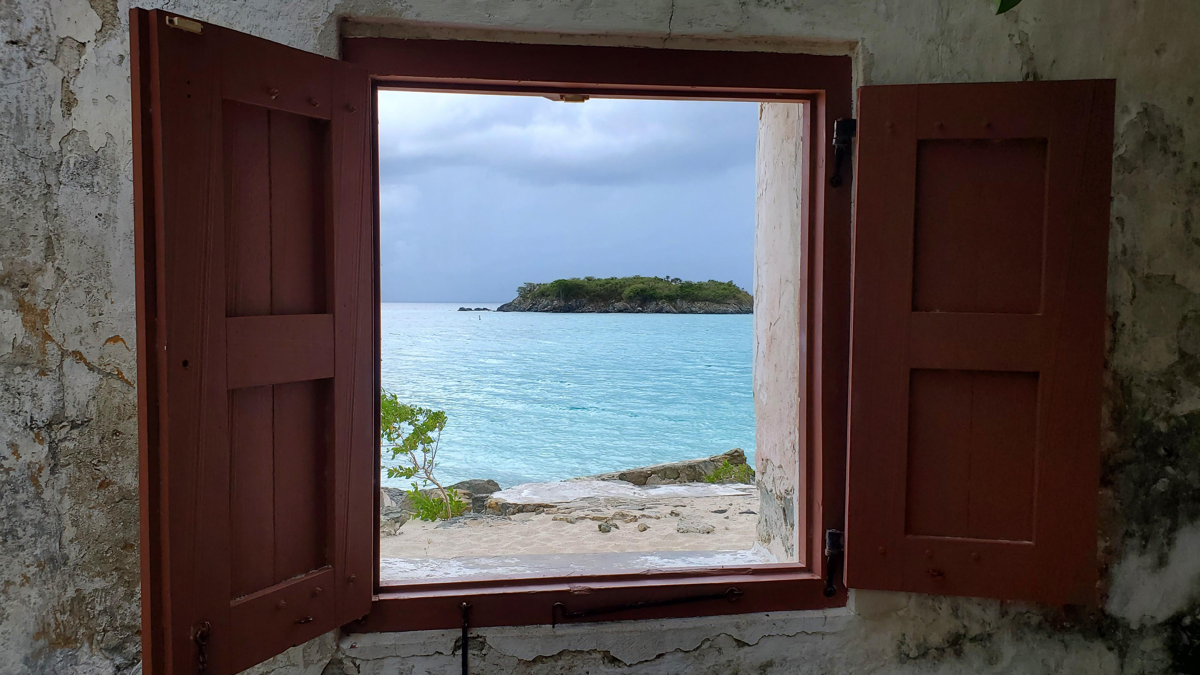 Virgin Islands National Park beach view with turquoise waters