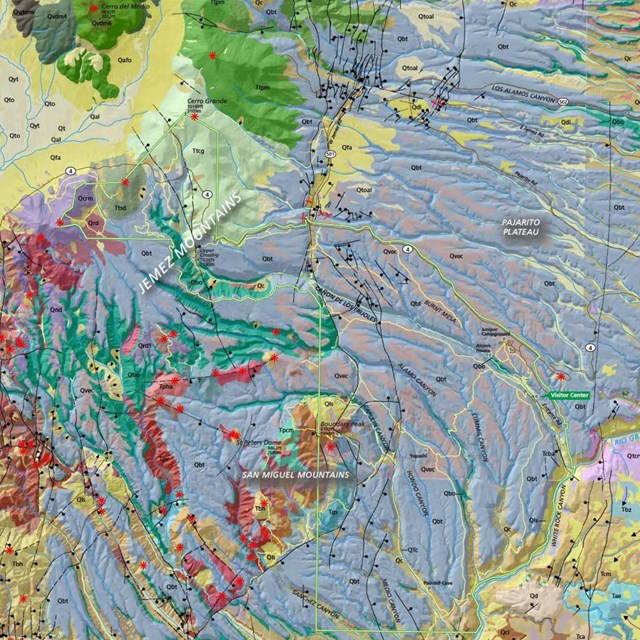 Image of a portion of a geologic map