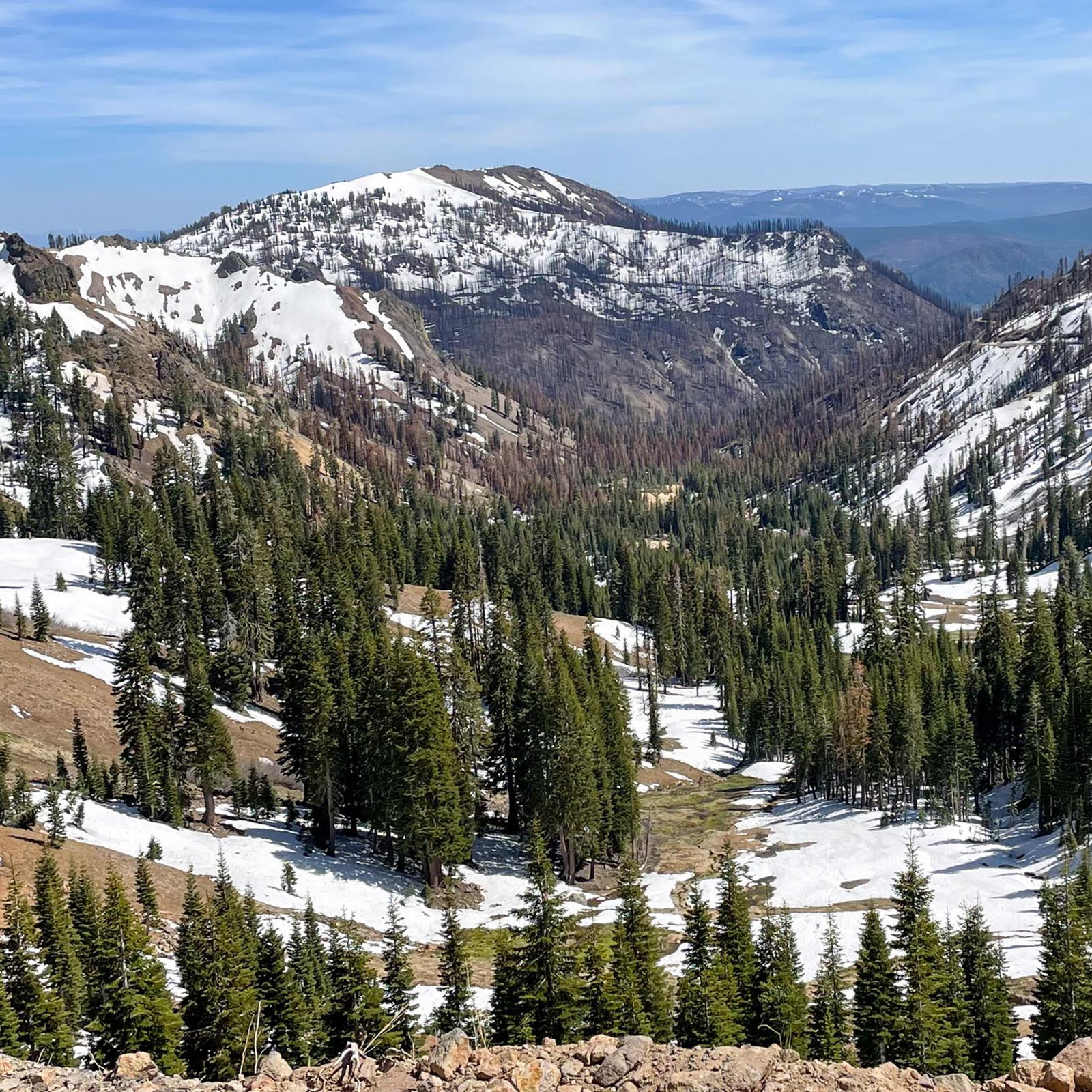 Photo of a rugged mountainous landscape