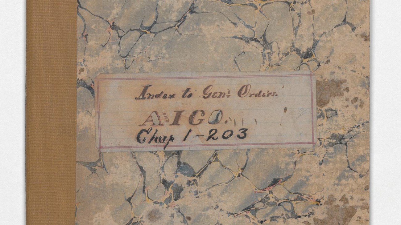 Cover of a volume of records from the Revolutionary War.