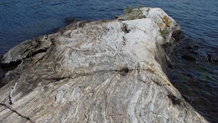 A migmatite rock