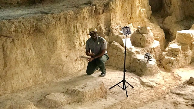 Ranger leading a distance learning program 