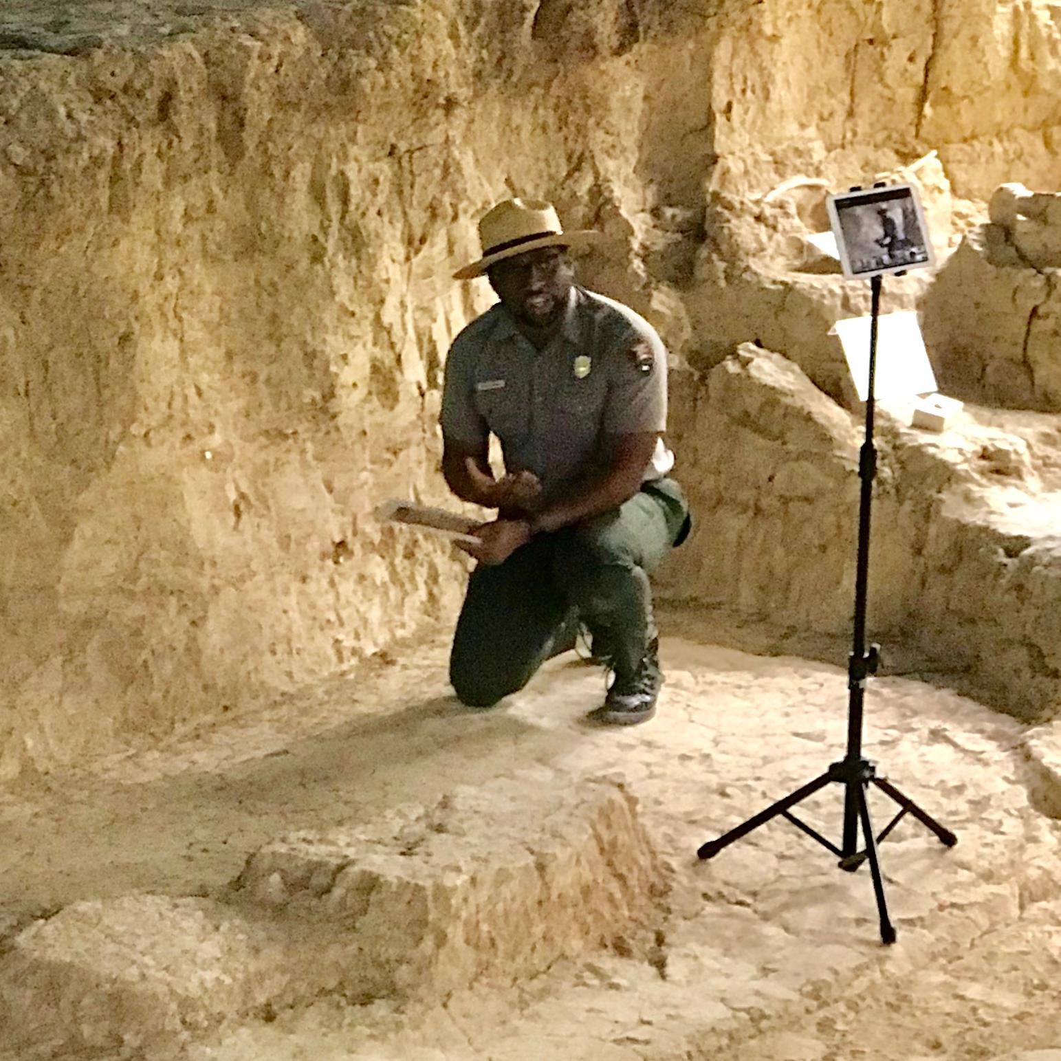 Ranger leading a distance learning program 